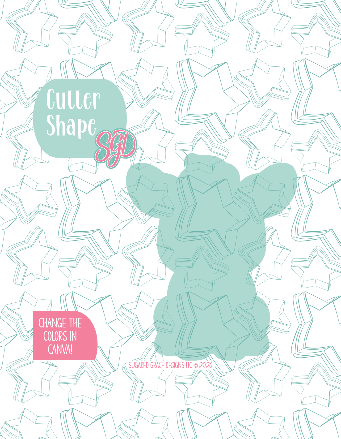 Safari Zebra Cookie Cutter STL and PNG set