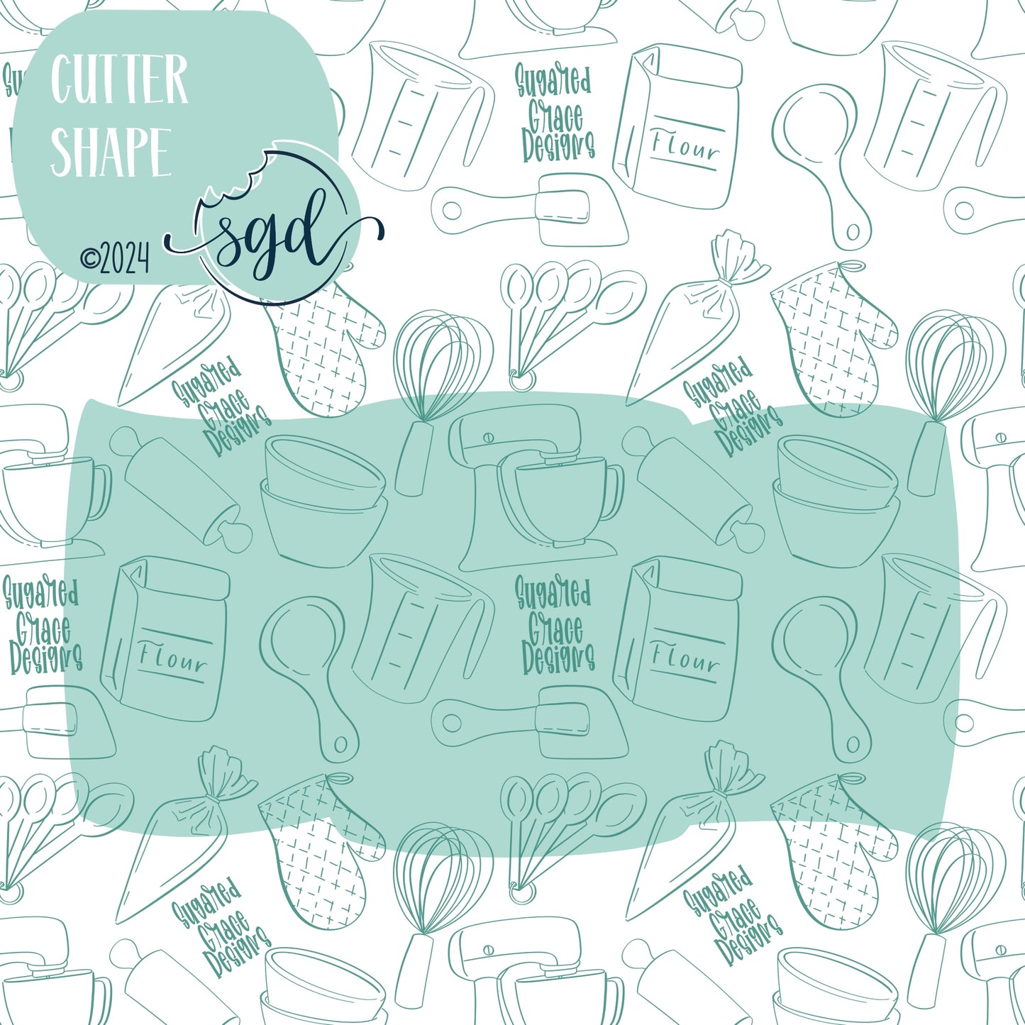 Santa's Belt Cookie Cutter STL Files with PNG Images to Match - For 3D Printing and Edible Ink Printers (Copy)