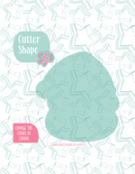 Editable Santa Claus Cookie Cutter STL File with PNG Images to Match - For 3D Printing and Edible Ink Printers