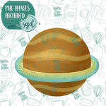 Planet Saturn Cookie Cutter with PNG Images to Match - Hand Drawn Graphics for Edible Ink Printers