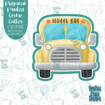 Back To School Bus Cookie Cutter With Matching PNG Images for Edible Ink Printers Including Eddie