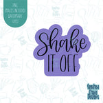 Shake it off cookie cutter with png images for edible ink printers including eddie