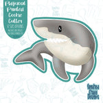 Shark Cookie Cutter with Matching PNG Images for Edible Ink Printers Including Eddie