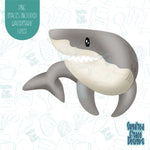 Shark Cookie Cutter with Matching PNG Images for Edible Ink Printers Including Eddie