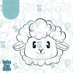 Sheep or Lamb Cookie Cutter STL Files for 3D Printing with Matching Printable PNG Images for Edible Ink Printers Including Eddie