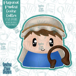 Nativity Shepherd Boy Cookie Cutter with Matching Printable PNG Images for Edible Ink Printers Including Eddie