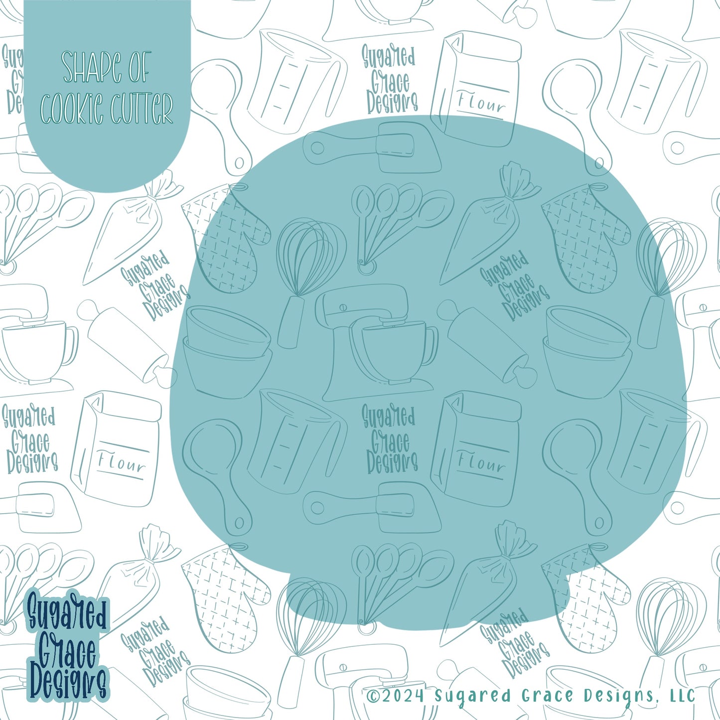Cracked Skull Cookie Cutter STL Files for 3D Printing with Matching Printable PNG Images for Edible Ink Printers Including Eddie