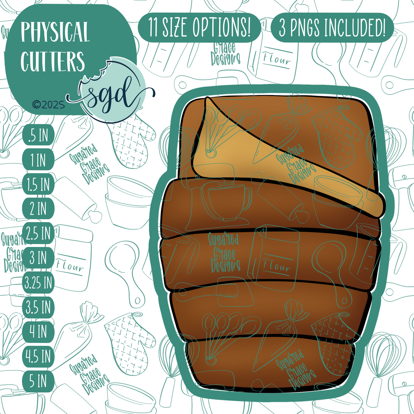 Sleeping Bag Cookie Cutter with PNG Images to Match - Hand Drawn Graphics for Edible Ink Printers
