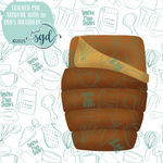 Sleeping Bag Cutter STL File with PNG Images to Match - For 3D Printing and Edible Ink Printers