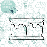 Smore Cutter STL File with PNG Images to Match - For 3D Printing and Edible Ink Printers