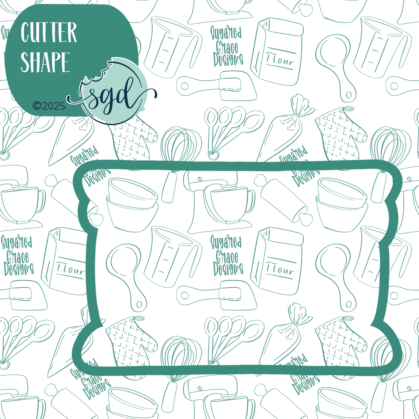 Smore Cookie Cutter with PNG Images to Match - Hand Drawn Graphics for Edible Ink Printers