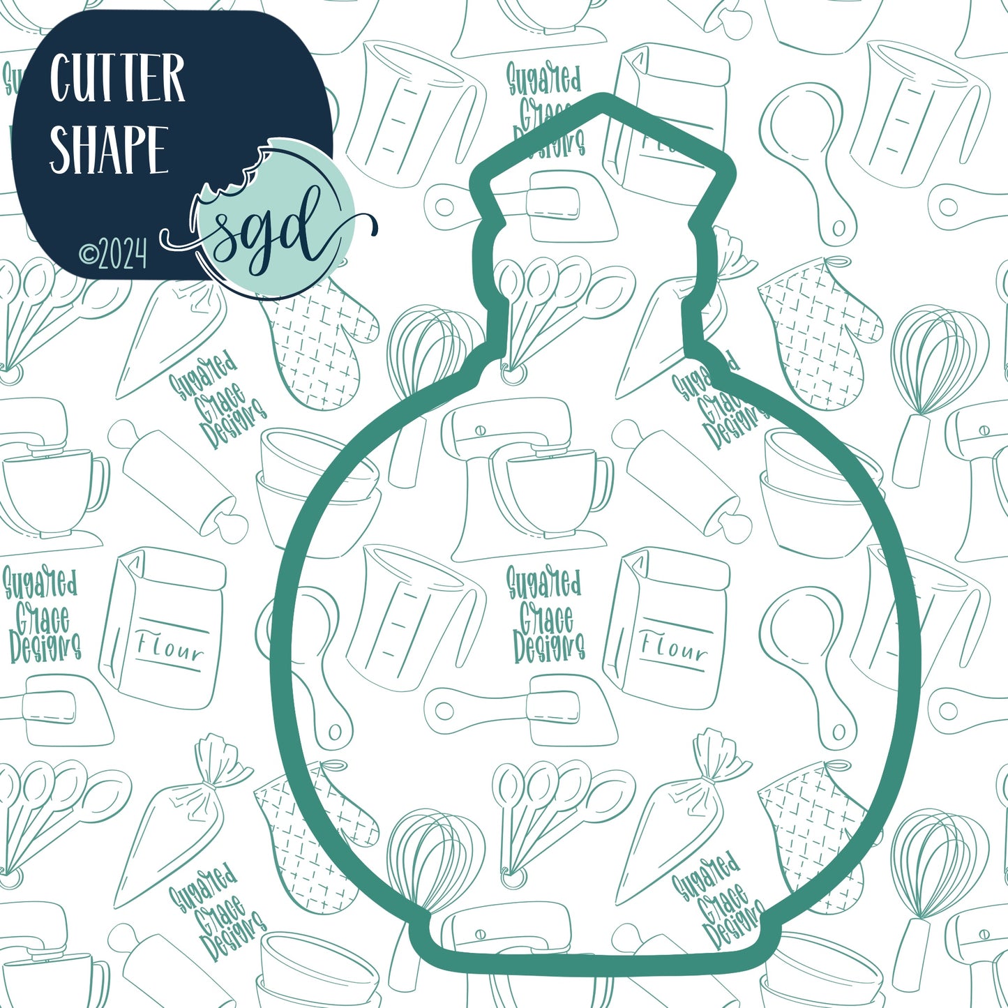 Snake Blood Potion Bottle Cookie Cutter and Stamp for Fondant Decorating and Cake Toppers
