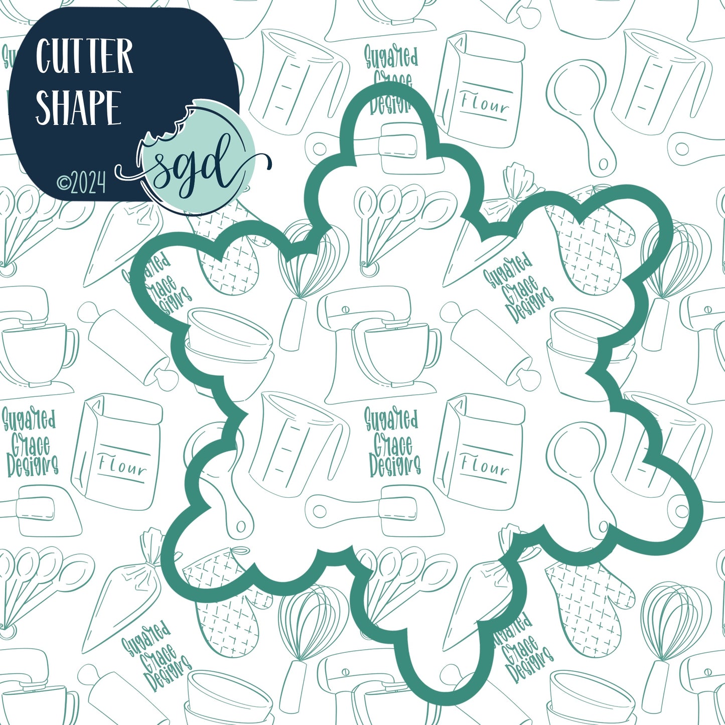 Snowflake Cookie Cutter and Stamp for Fondant Decorating and Cake Toppers