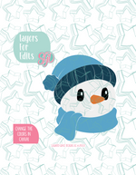 Winter Snowman Cookie Cutter STL File with PNG Images to Match - For 3D Printing and Edible Ink Printers