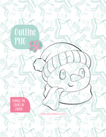 Winter Snowman Cookie Cutter STL File with PNG Images to Match - For 3D Printing and Edible Ink Printers