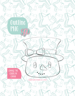 Christmas Snowman Cookie Cutter STL File with PNG Images to Match - For 3D Printing and Edible Ink Printers