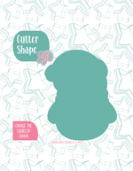 Full Body Snowman Cookie Cutter with PNG Images to Match - Hand Drawn Graphics for Edible Ink Printers