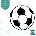 Soccer Ball Cookie Cutter with Matching PNG Images for Edible Ink Printers Including Eddie