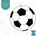 Soccer Ball Cookie Cutter with Matching PNG Images for Edible Ink Printers Including Eddie