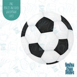 Soccer Ball Cookie Cutter with Matching PNG Images for Edible Ink Printers Including Eddie