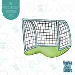 Soccer Goal Net Cookie Cutter with Matching PNG Images for Edible Ink Printers Including Eddie