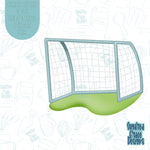 Soccer Goal Cookie Cutter STL Files for 3D Printing with Matching Printable PNG Images for Edible Ink Printers Including Eddie