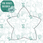 Space Star Cookie Cutter with PNG Images to Match - Hand Drawn Graphics for Edible Ink Printers (Copy)