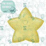 Space Star Cookie Cutter STL File  with PNG Images to Match - For 3D Printing and Edible Ink Printers