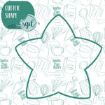 Space Star Cookie Cutter with PNG Images to Match - Hand Drawn Graphics for Edible Ink Printers (Copy)