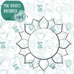 Space Sun Cookie Cutter with PNG Images to Match - Hand Drawn Graphics for Edible Ink Printers