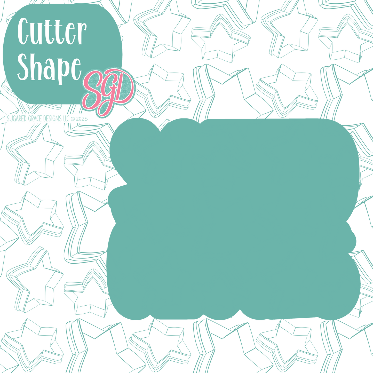 Squad Ghouls Cookie Cutter Plaque with PNG Images to Match - Hand Drawn Graphics for Edible Ink Printers