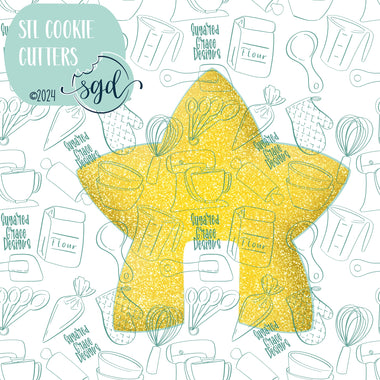 Star Mug Hugger Cookie Cutter STL Files with PNG Images to Match - For 3D Printing and Edible Ink Printers