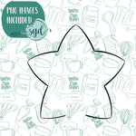 Star Mug Hugger Cookie Cutter with PNG Images to Match - Hand Drawn Graphics for Edible Ink Printers (Copy) (Copy)