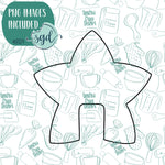 Star Mug Hugger Cookie Cutter with PNG Images to Match - Hand Drawn Graphics for Edible Ink Printers (Copy) (Copy)