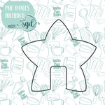 Star Mug Hugger Cookie Cutter STL Files with PNG Images to Match - For 3D Printing and Edible Ink Printers (Copy)