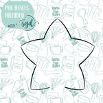 Star Mug Hugger Cookie Cutter STL Files with PNG Images to Match - For 3D Printing and Edible Ink Printers (Copy)