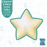 Star cookie cutter with png images for edible ink printers including Eddie