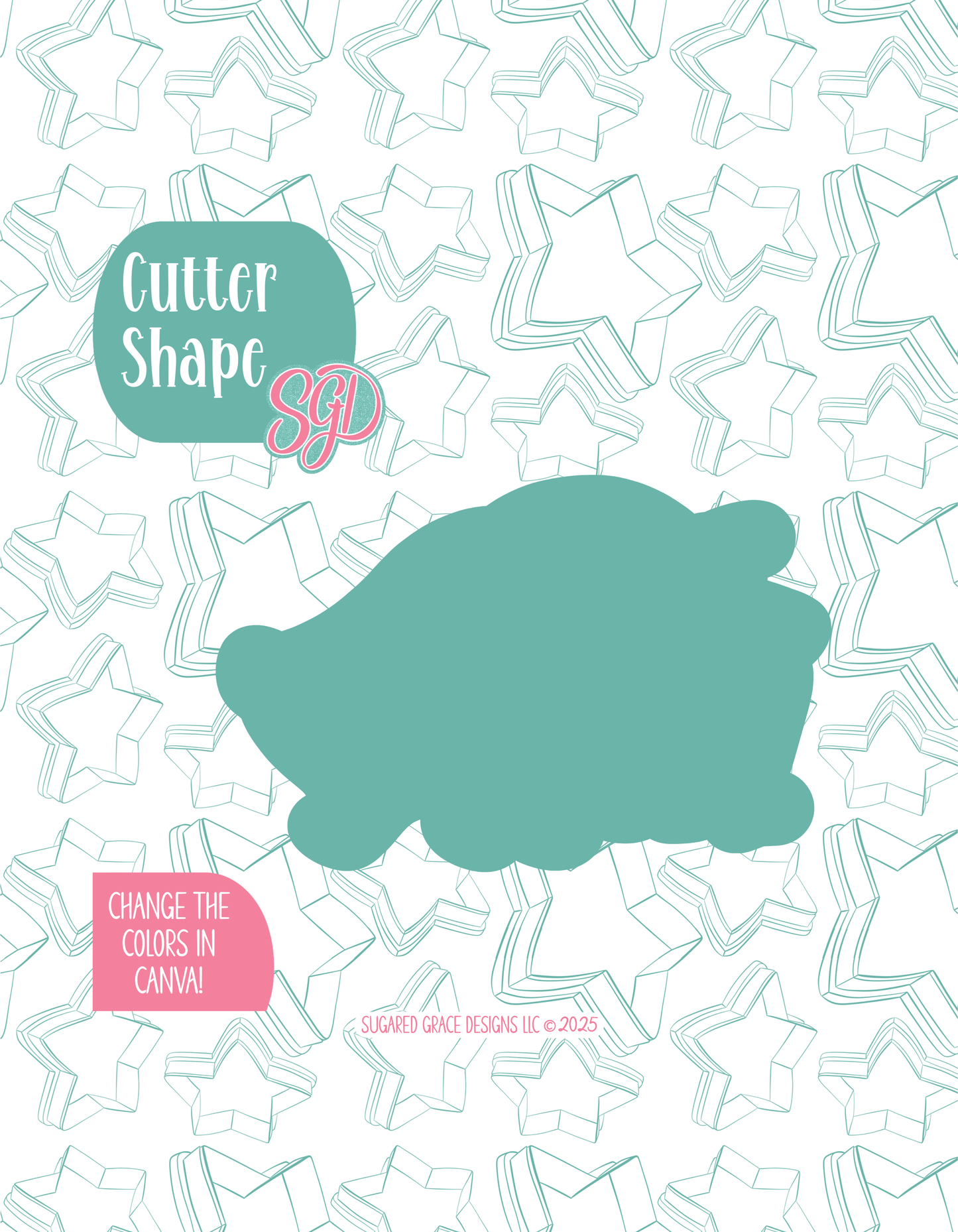 Valentines Day Stink Bug Cookie Cutter with matching PNG