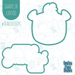 Stinkin Cute Skunk Cookie Cutter with Matching PNG Images for Edible Ink Printers Including Eddie