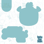 Stinkin Cute Skunk Cookie Cutter with Matching PNG Images for Edible Ink Printers Including Eddie