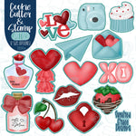 Valentines Day Advent Stamp and Cookie Cutter STL Set