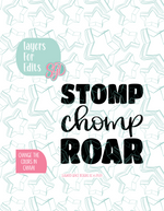 Stomp Chomp Roar Cookie Cutter STL File with PNG Images to Match - For 3D Printing and Edible Ink Printers