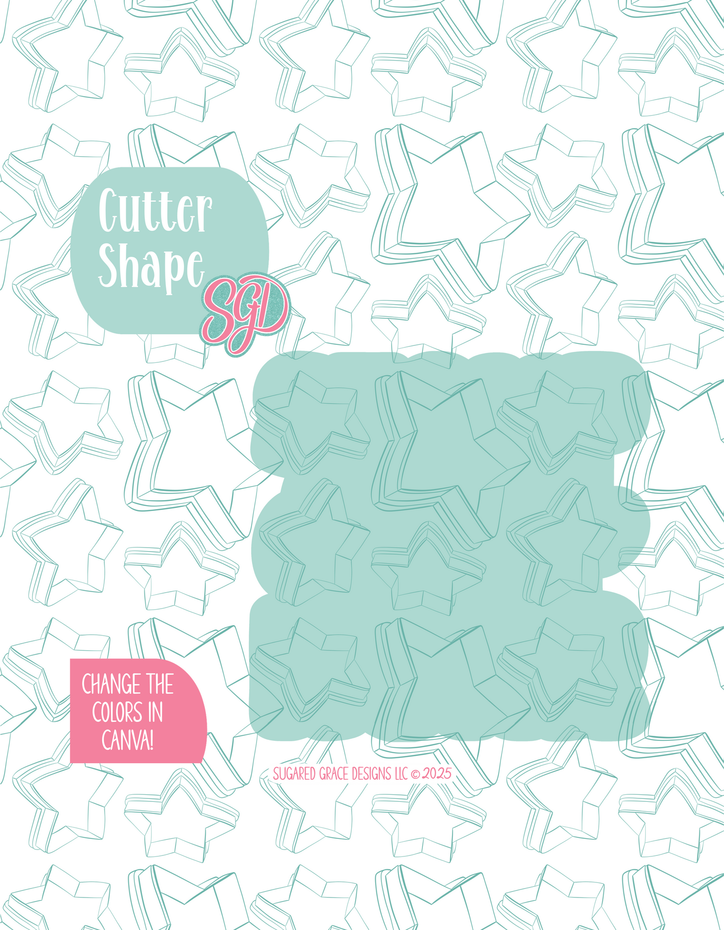 Stomp Chomp Roar Cookie Cutter STL File with PNG Images to Match - For 3D Printing and Edible Ink Printers