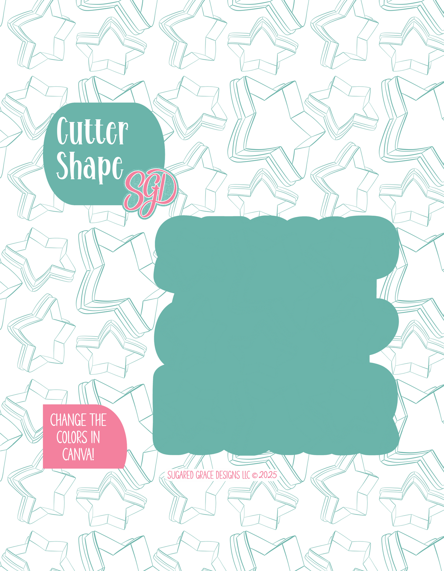 Stomp Chomp Roar Cookie Cutter with PNG Images to Match - Hand Drawn Graphics for Edible Ink Printers