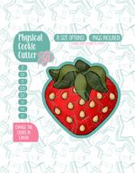 Strawberry Cookie Cutter with matching PNG