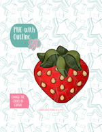 Strawberry Cookie Cutter with matching PNG