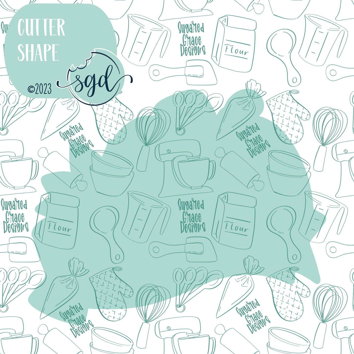 Thanksgiving Sunflower Cookie Cutter Plaque STL Files with PNG Images to Match - For 3D Printing and Edible Ink Printers