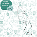 Survival Cookie Cutter with PNG Images to Match - Hand Drawn Graphics for Edible Ink Printers