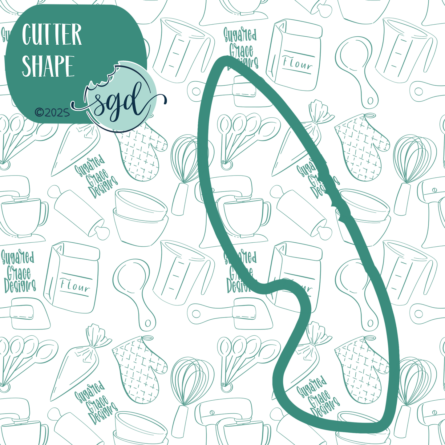 Survival Cookie Cutter with PNG Images to Match - Hand Drawn Graphics for Edible Ink Printers