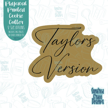 Taylors version cookie cutter with png images for edible ink printers including eddie